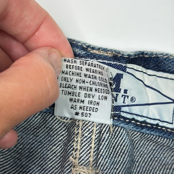 Vintage Bum Equipment Denim Shorts Size 7/8 Waist 24 - Picture 7 of 10